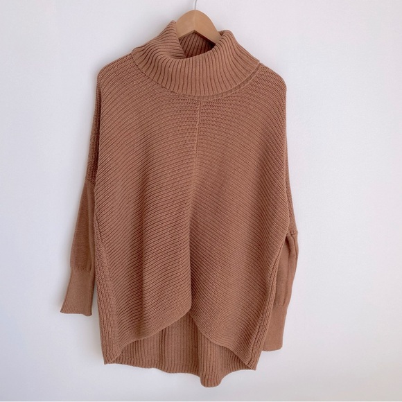 Rachel Zoe Sweaters - Rachel Zoe Womens Cowl-neck Tunic Sweater, Brown, Size M